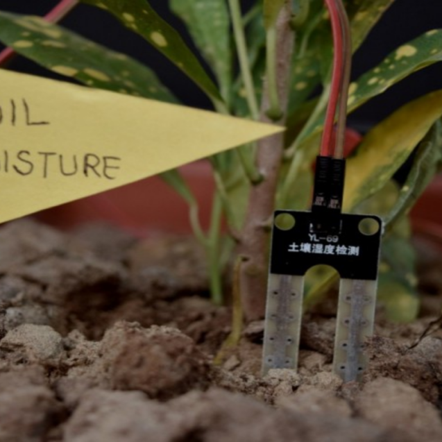 Soil sensor moisture gadget for senseluto the use of soil trying out and agri consulting