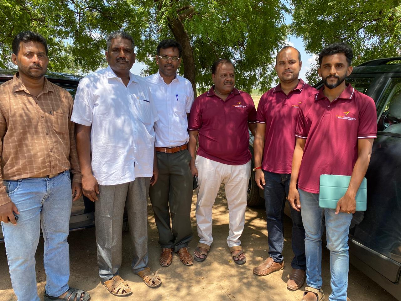 Soil testing team and farmers team at Pudukottai karur | agri consulting